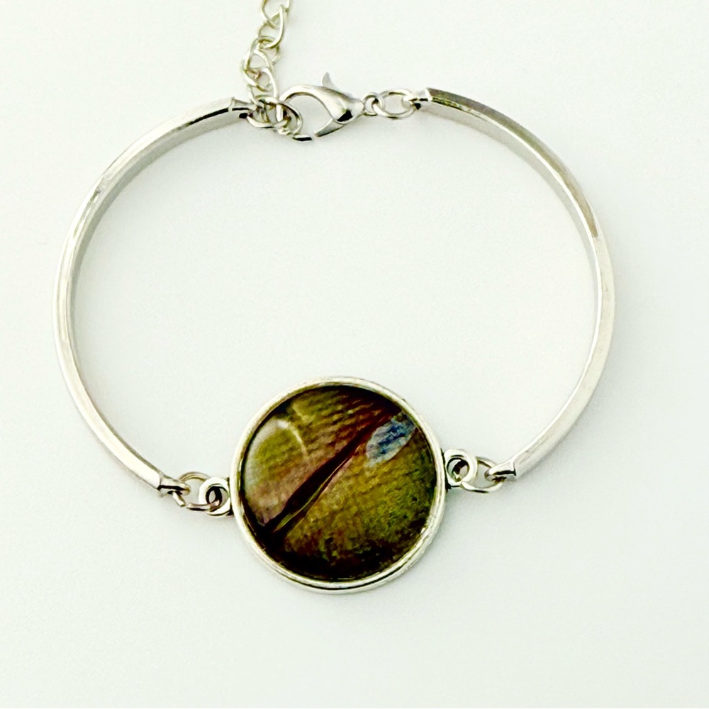 Chic Silver And Brown Bracelet - image 1